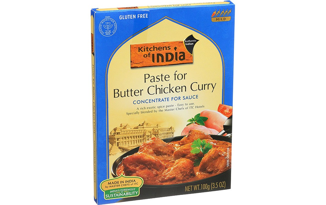 Kitchens Of India Paste For Butter Chicken Curry Concentrate For Sauce   Box  100 grams